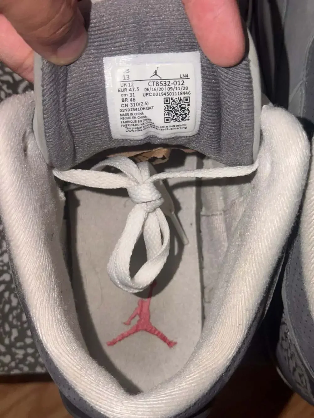 Jordan Retro 3 Cool Grey (2021) CT8532-012‼️SHIP FAST‼️ SZ 13M CLEANN 🧼